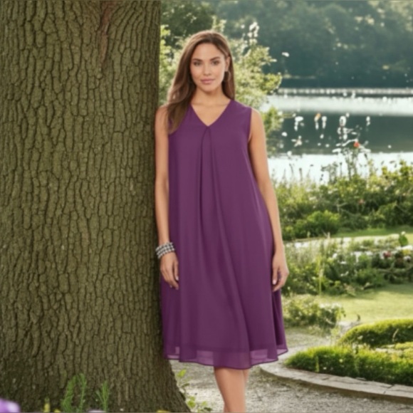Jessica London Dresses & Skirts - Jessica London Purple Sleeveless Dress